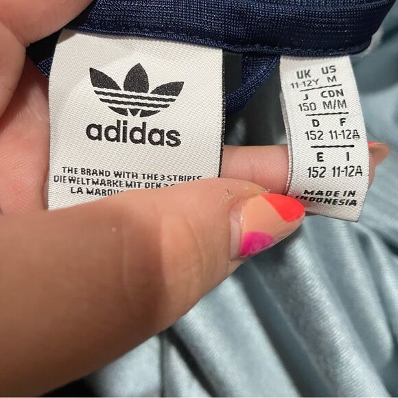 Adidas Blue Camo Print Full Zip Track Jacket - Picture 3 of 3